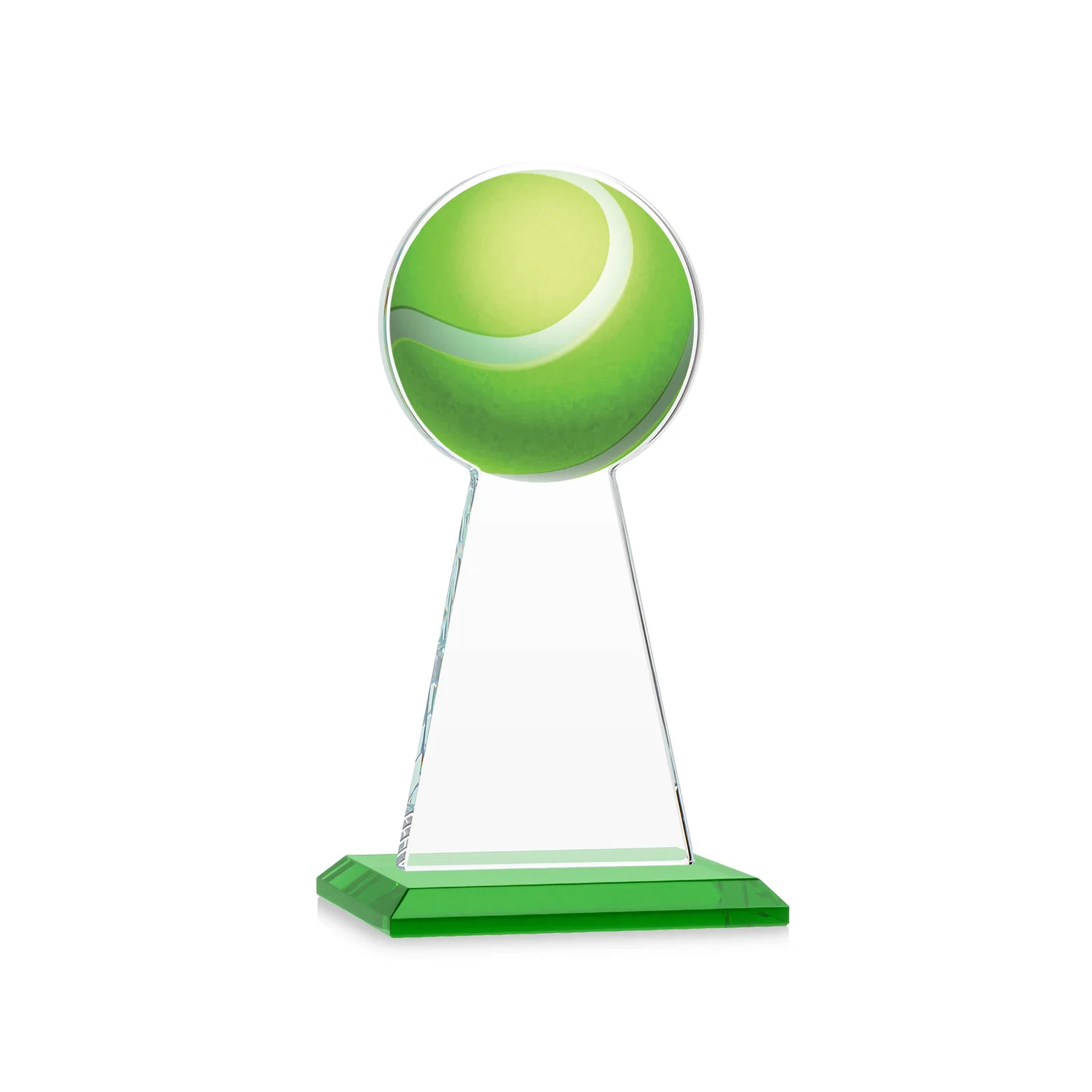 Customized Starfire Crystal Award With Tennis Ball Peak for company anniversary events