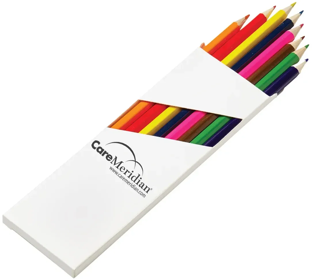 Eight-Color 7" Wooden Pencil Set in Box — view 3