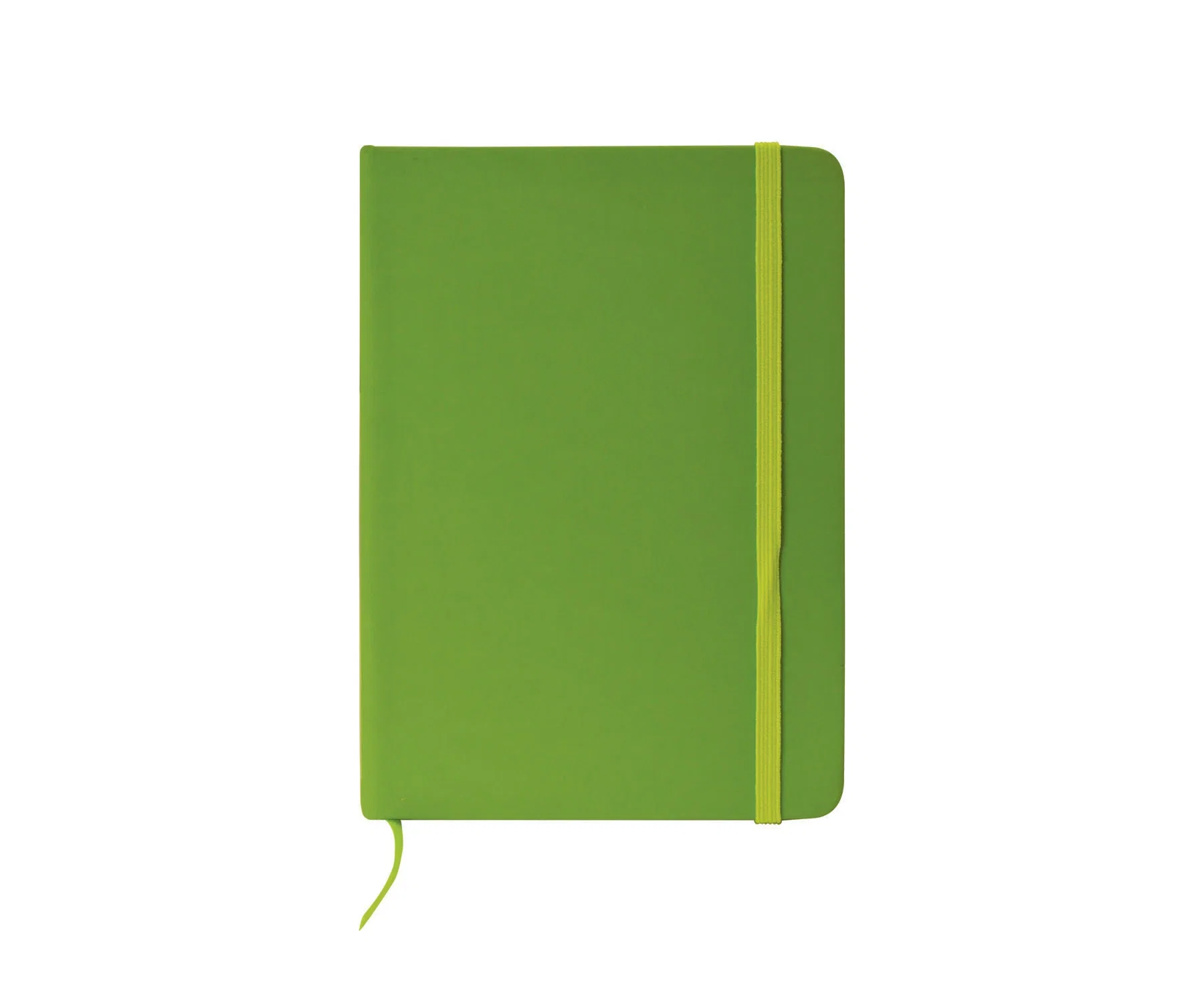 Elastic-Close 80-Sheet Journal. Vinyl-cover journal with elastic closure for corporate onboarding kits, view 4