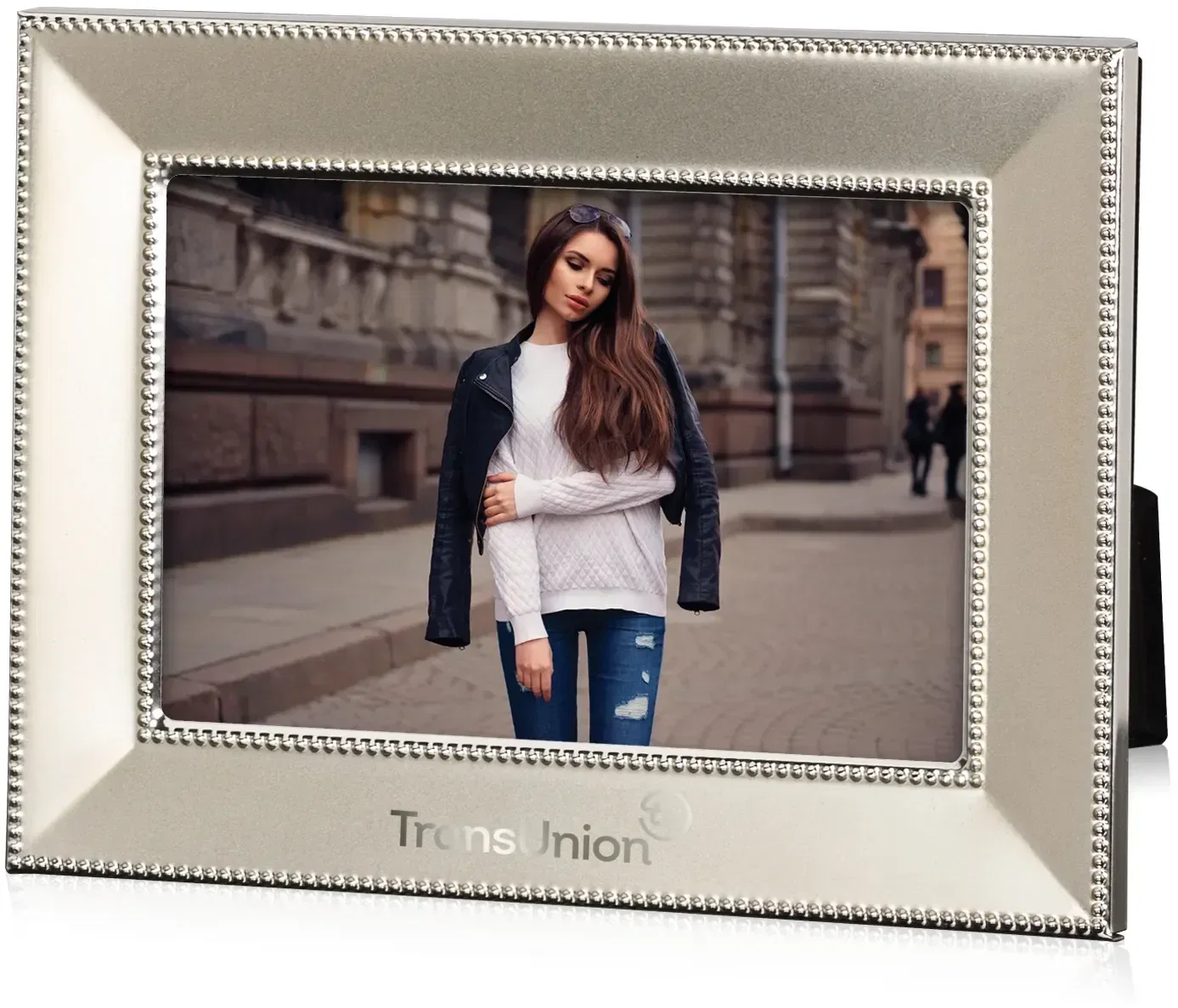 Custom Beveled Elda Champagne Picture Frame