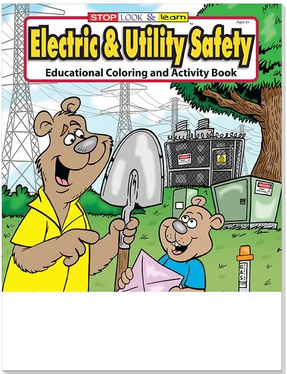 Electric & Utility Safety Coloring Book