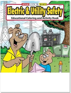 Electric & Utility Safety Coloring Book