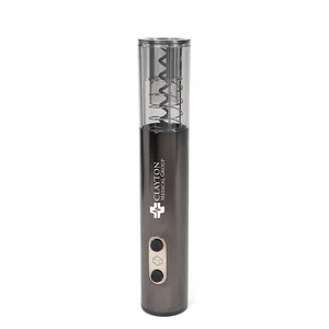 USB Rechargeable Electric Wine Opener with Foil Cutter, 1.75" x 9.88" Metal, Laser Engraved