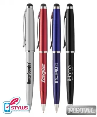 Elegant Metal Twister Stylus Pen