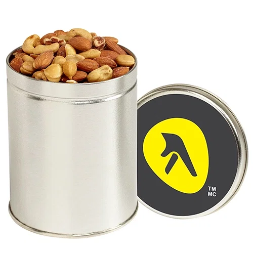 Elegant Quart-Sized Round Tin Canister — view 4