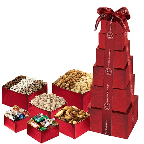 Elegant Regal Tower of Indulgence Gift Set — view 3