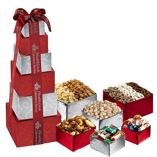Elegant Regal Tower of Indulgence Gift Set — view 4