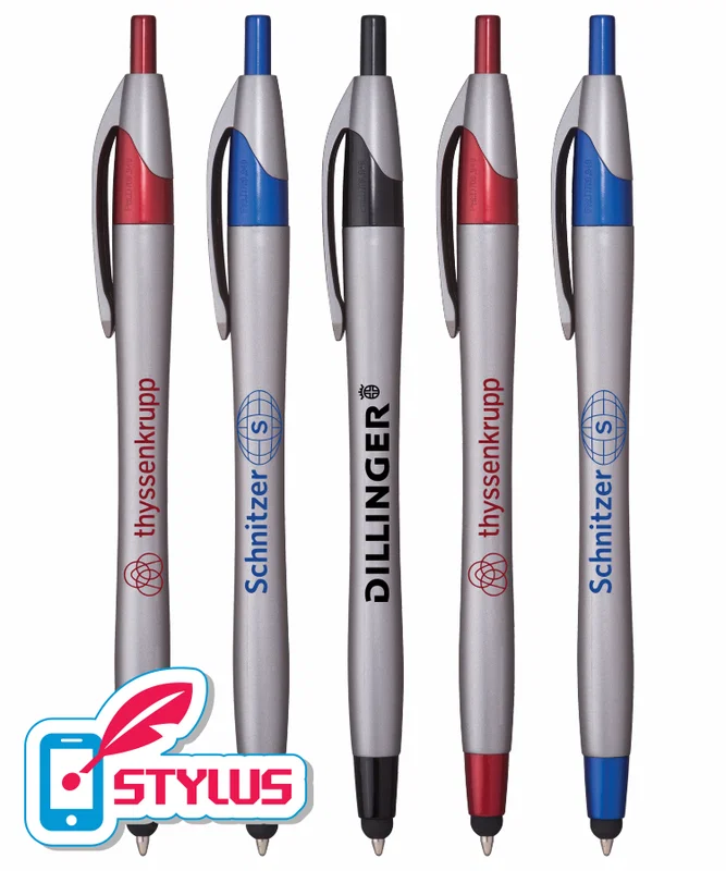 Elegant Steel Clicker Stylus Pen