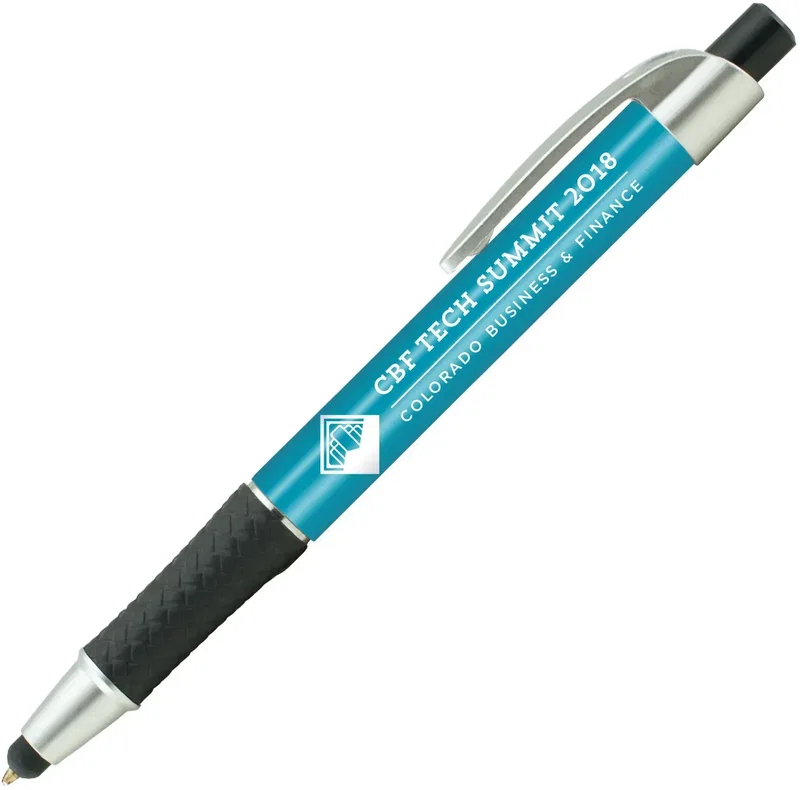 Custom Elite Metallic Stylus Pen (Black or Blue Ink) — view 10