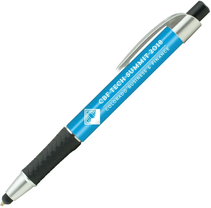 Custom Elite Metallic Stylus Pen (Black or Blue Ink) — view 11