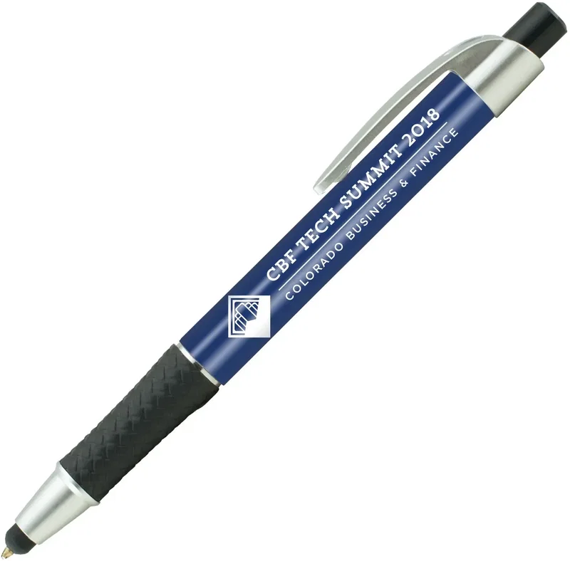 Custom Elite Metallic Stylus Pen (Black or Blue Ink) — view 12