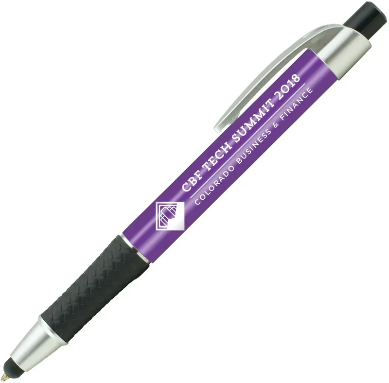 Custom Elite Metallic Stylus Pen (Black or Blue Ink) — view 13
