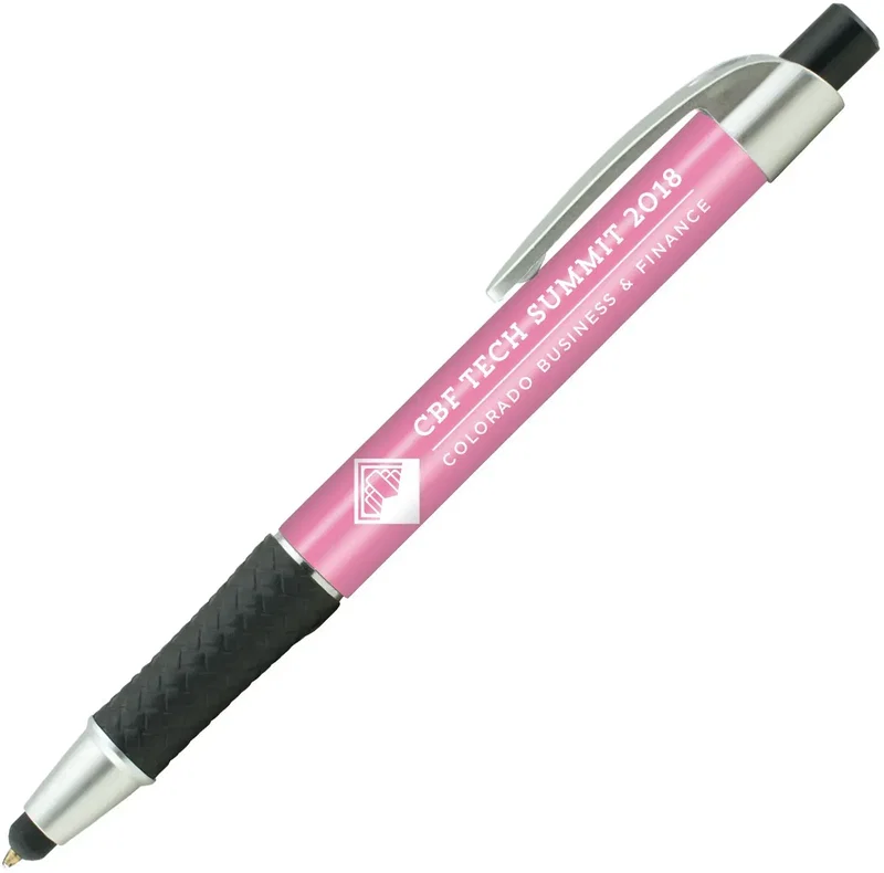 Custom Elite Metallic Stylus Pen (Black or Blue Ink) — view 15