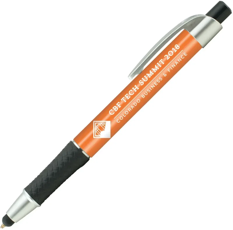 Custom Elite Metallic Stylus Pen (Black or Blue Ink) — view 16
