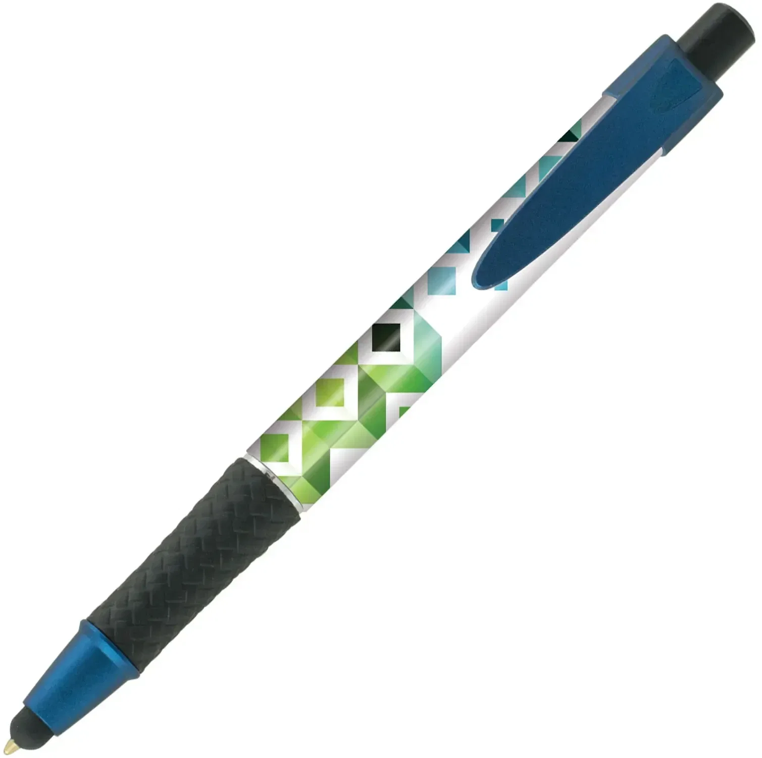 Custom Elite Metallic Stylus Pen (Black or Blue Ink) — view 2