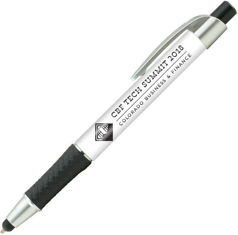Custom Elite Metallic Stylus Pen (Black or Blue Ink) — view 6