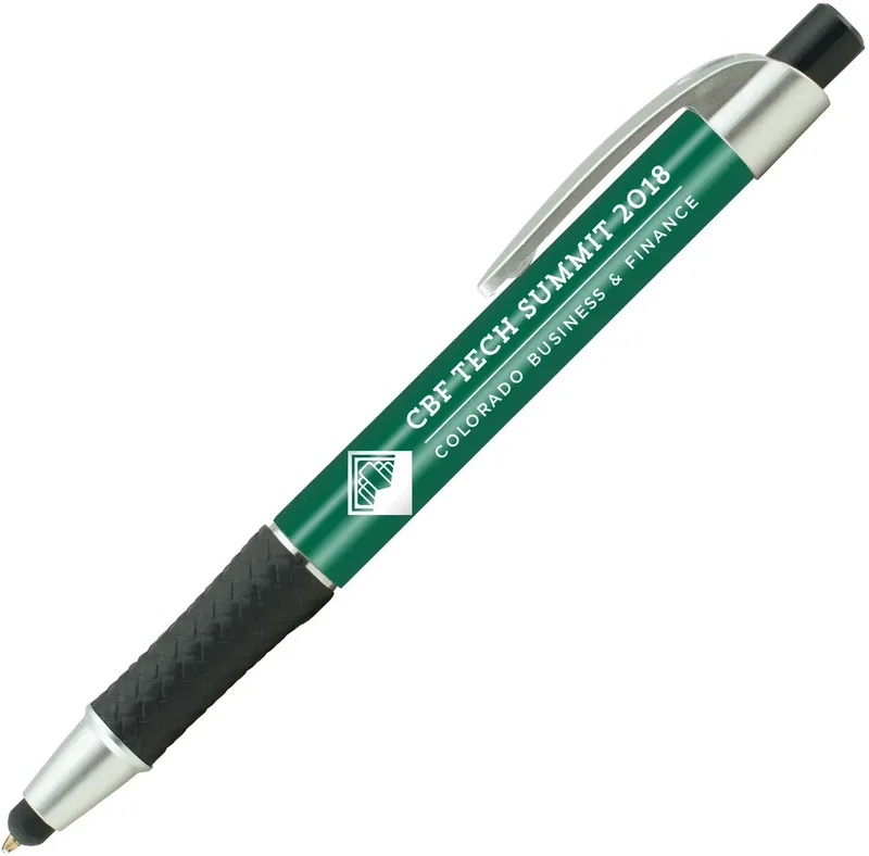 Custom Elite Metallic Stylus Pen (Black or Blue Ink) — view 9