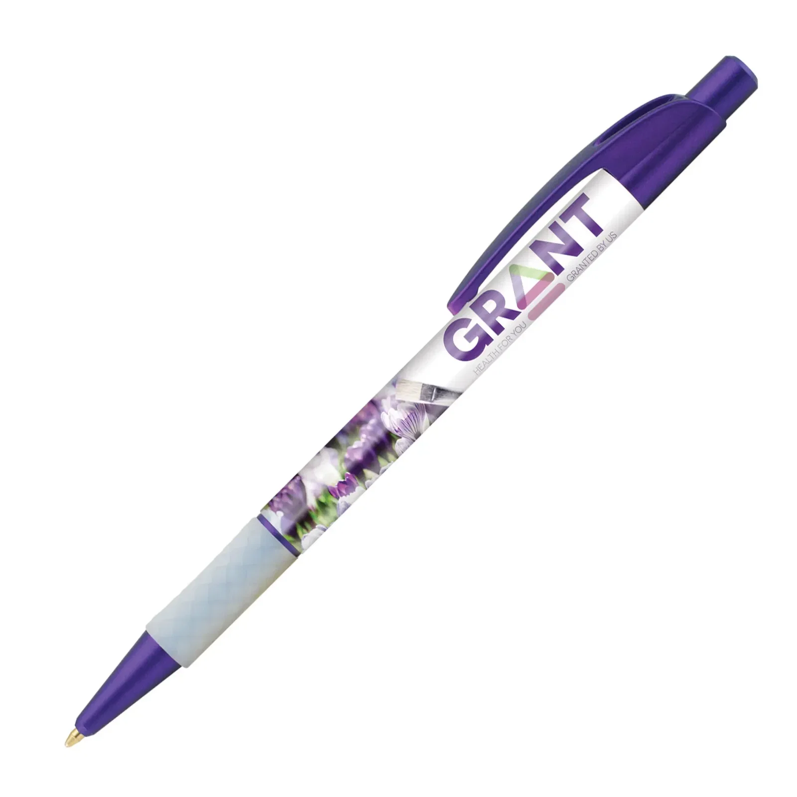 Imprinted Elite Slim Frost Pen (Black or Blue Ink) — view 2