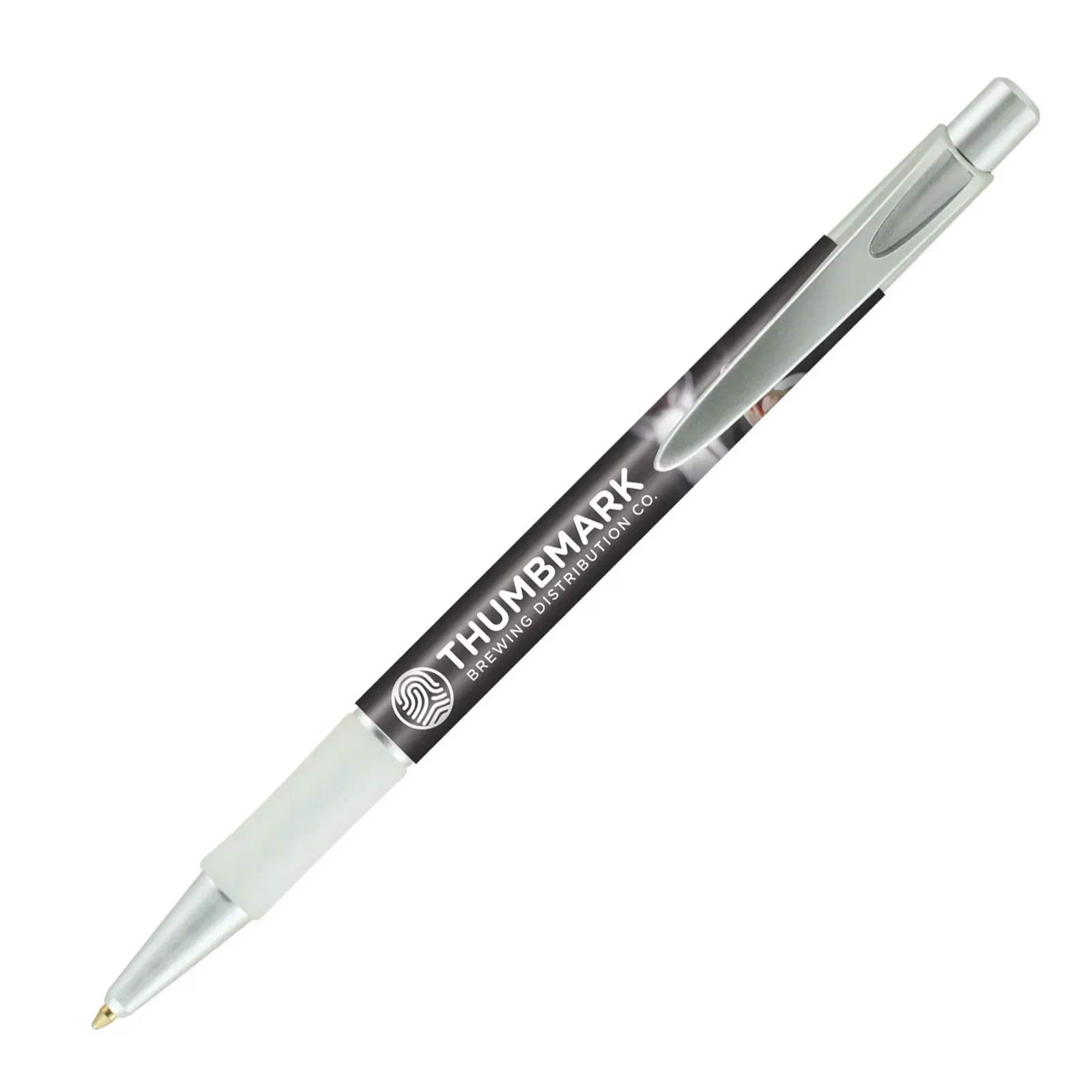 Imprinted Elite Slim Frost Pen (Black or Blue Ink) — view 3