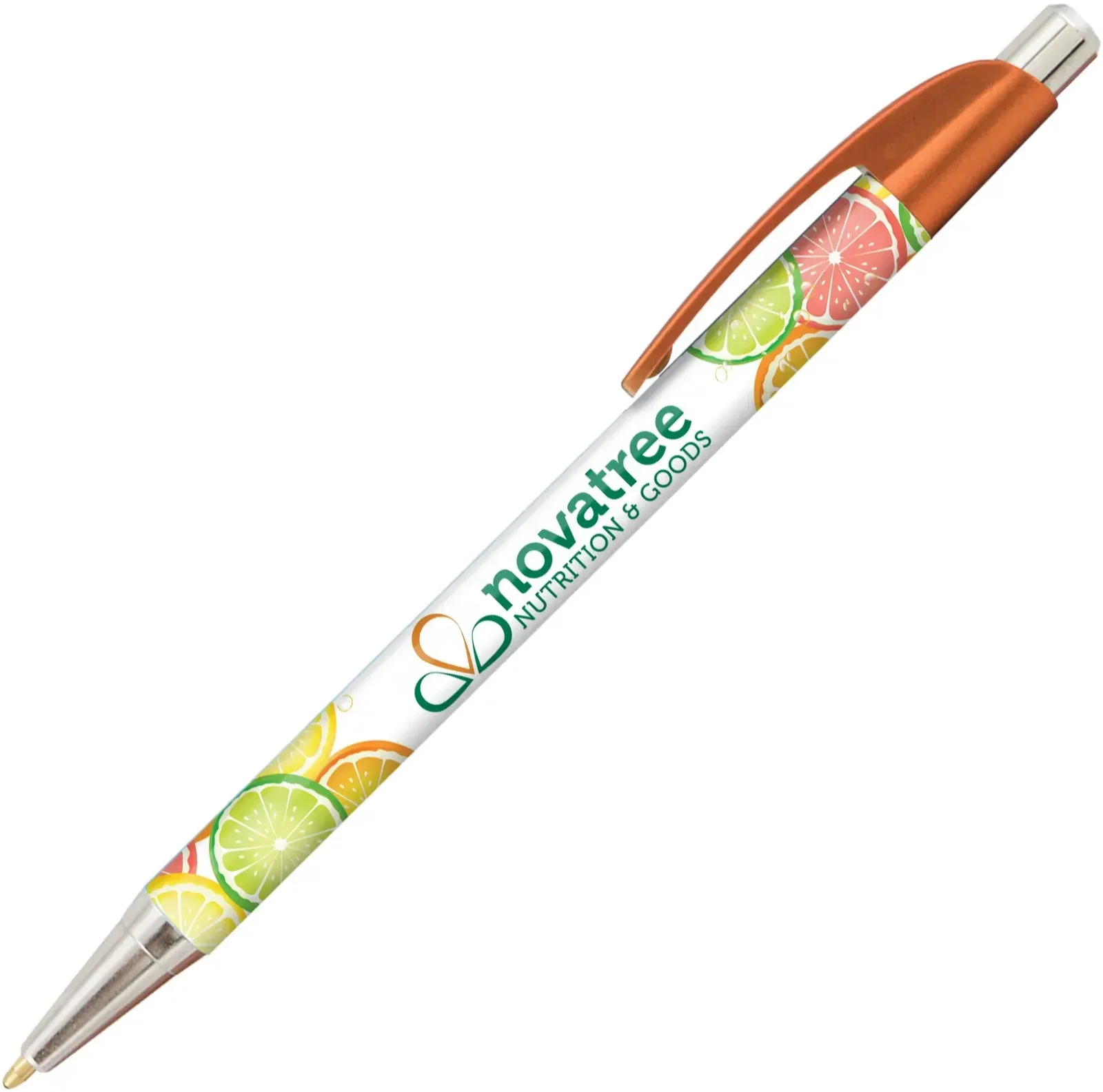 Elite Slim Metallic Click Pen (Black or Blue Ink) — view 4