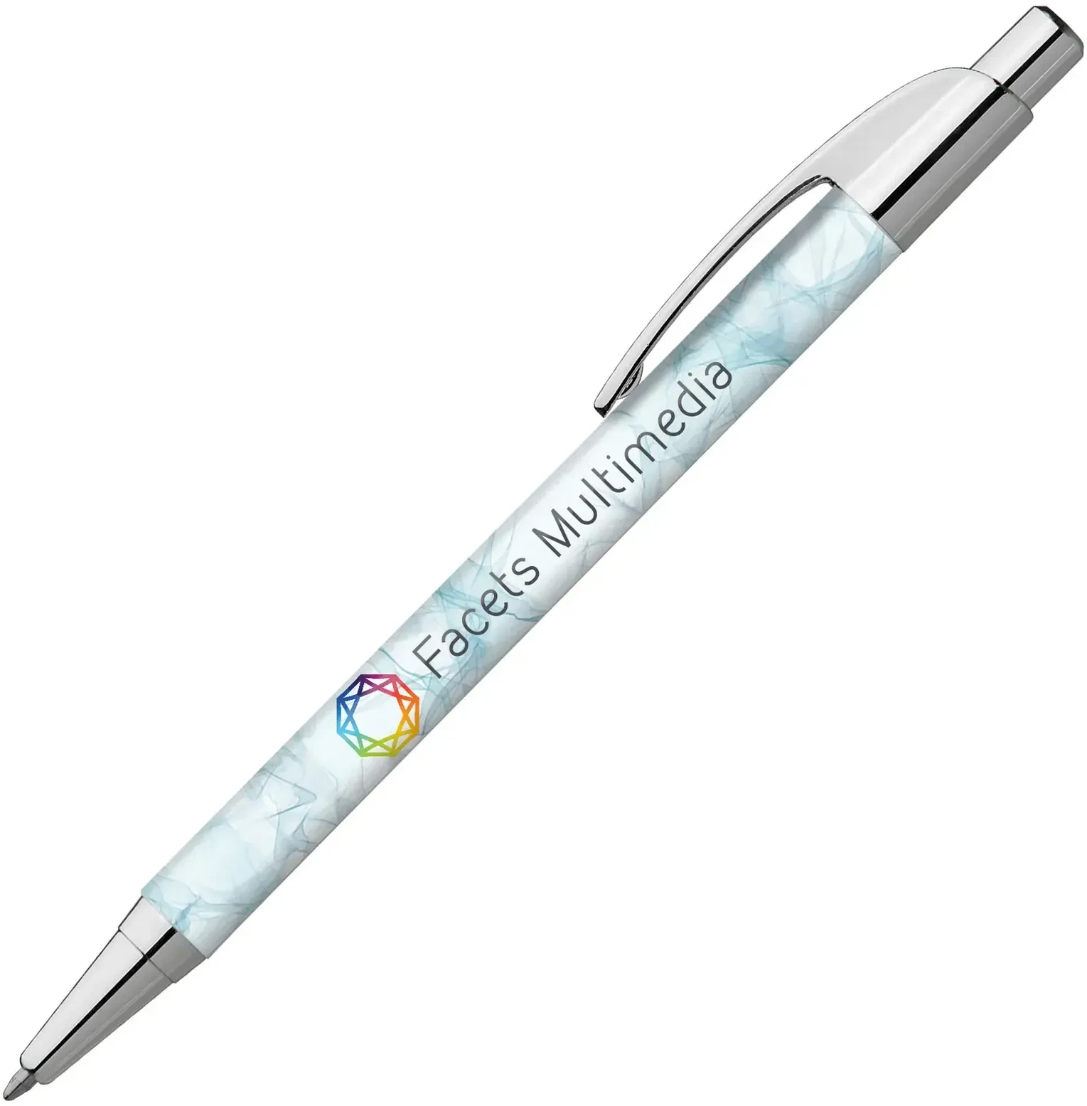 Elite Slim Premium Metallic Click Pen (Black or Blue Ink) — view 3