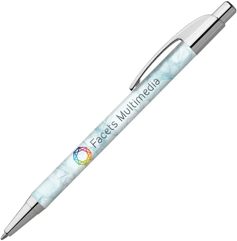 Elite Slim Premium Metallic Click Pen (Black or Blue Ink) — view 3
