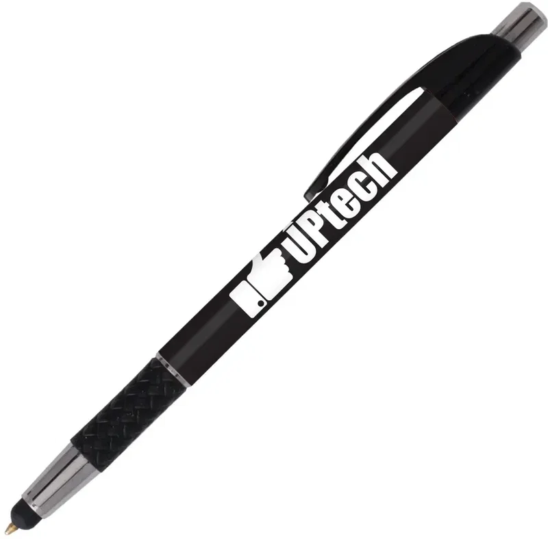 Custom Elite Slim w/ Stylus Click Pen (Black or Blue Ink) — view 4