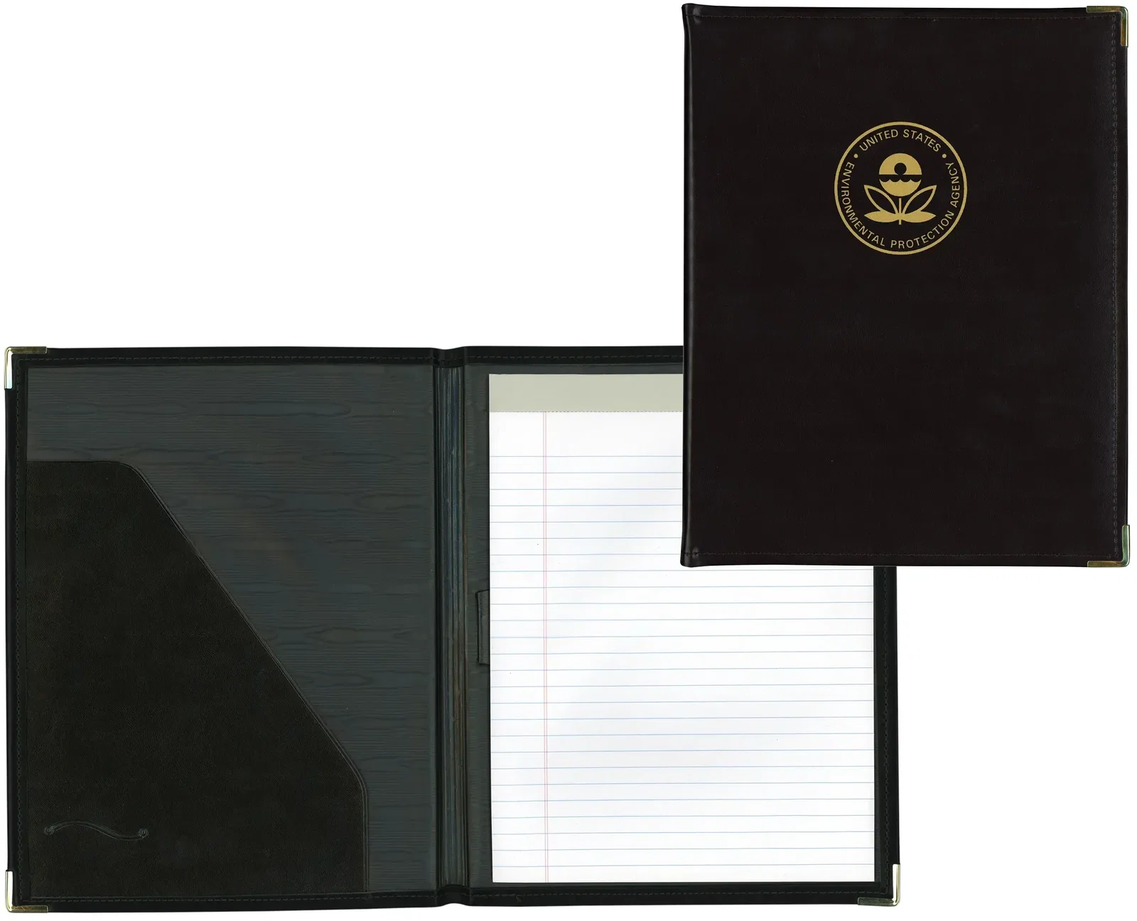Personalized Elite Turned-Edge Padfolio - Senior Size — view 2