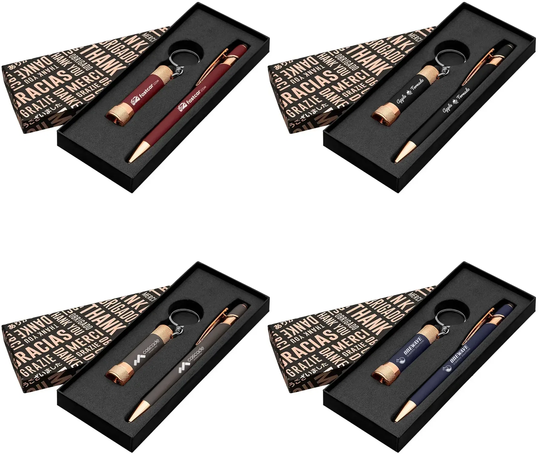 Ellipse & Chroma Softy Rose Gold Classic Thank You Gift Set