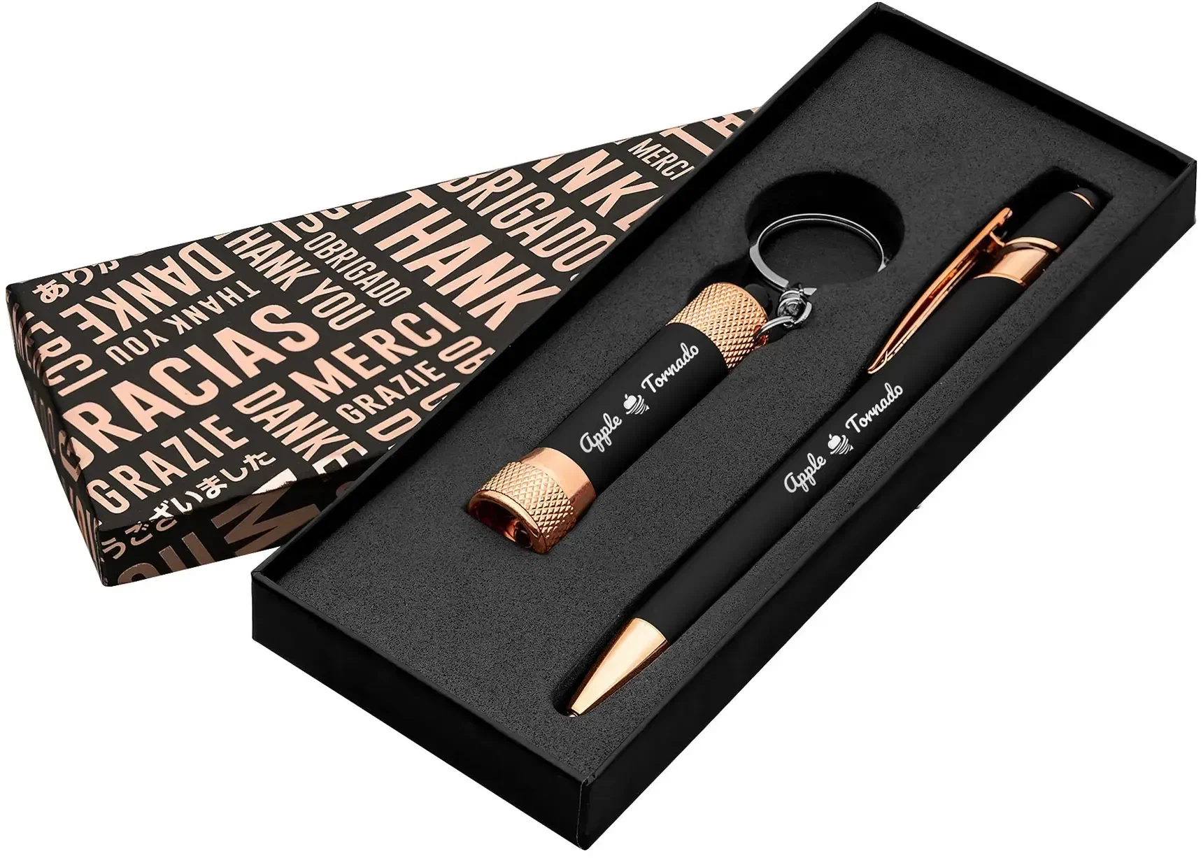 Ellipse & Chroma Softy Rose Gold Classic Thank You Gift Set — view 2