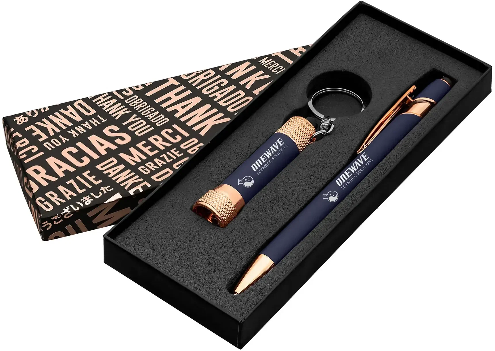 Ellipse & Chroma Softy Rose Gold Classic Thank You Gift Set — view 4