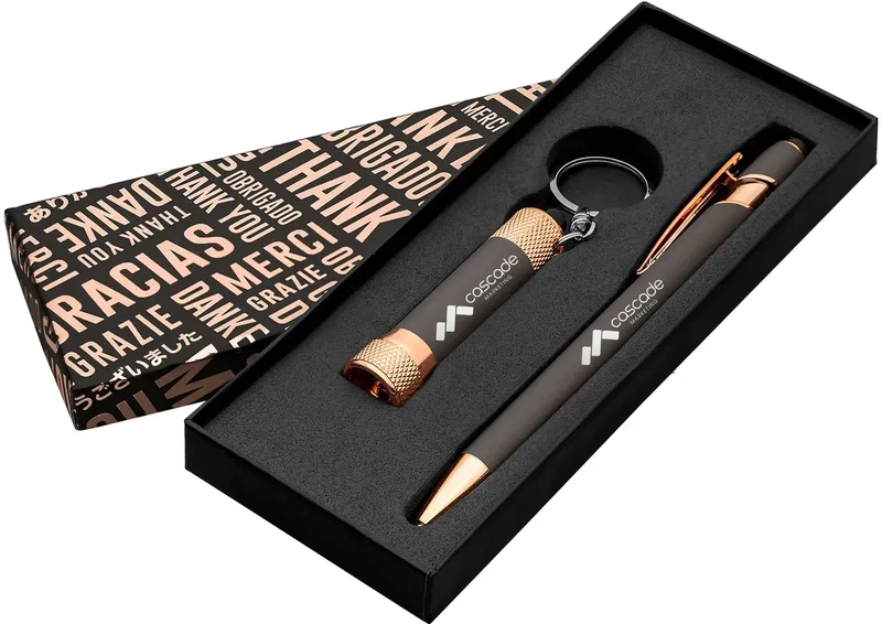 Ellipse & Chroma Softy Rose Gold Classic Thank You Gift Set — view 8