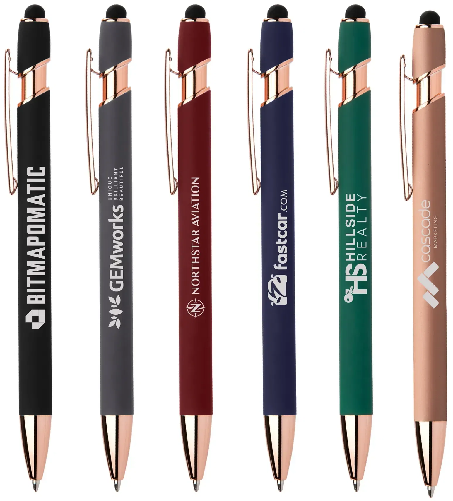 Ellipse Gel Softy Rose Gold w/Stylus Pen