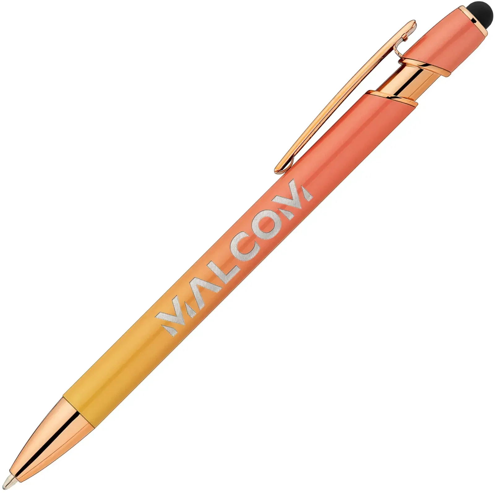 Ellipse Ombre Rose Gold Stylus Pen (Black Ink) — view 3