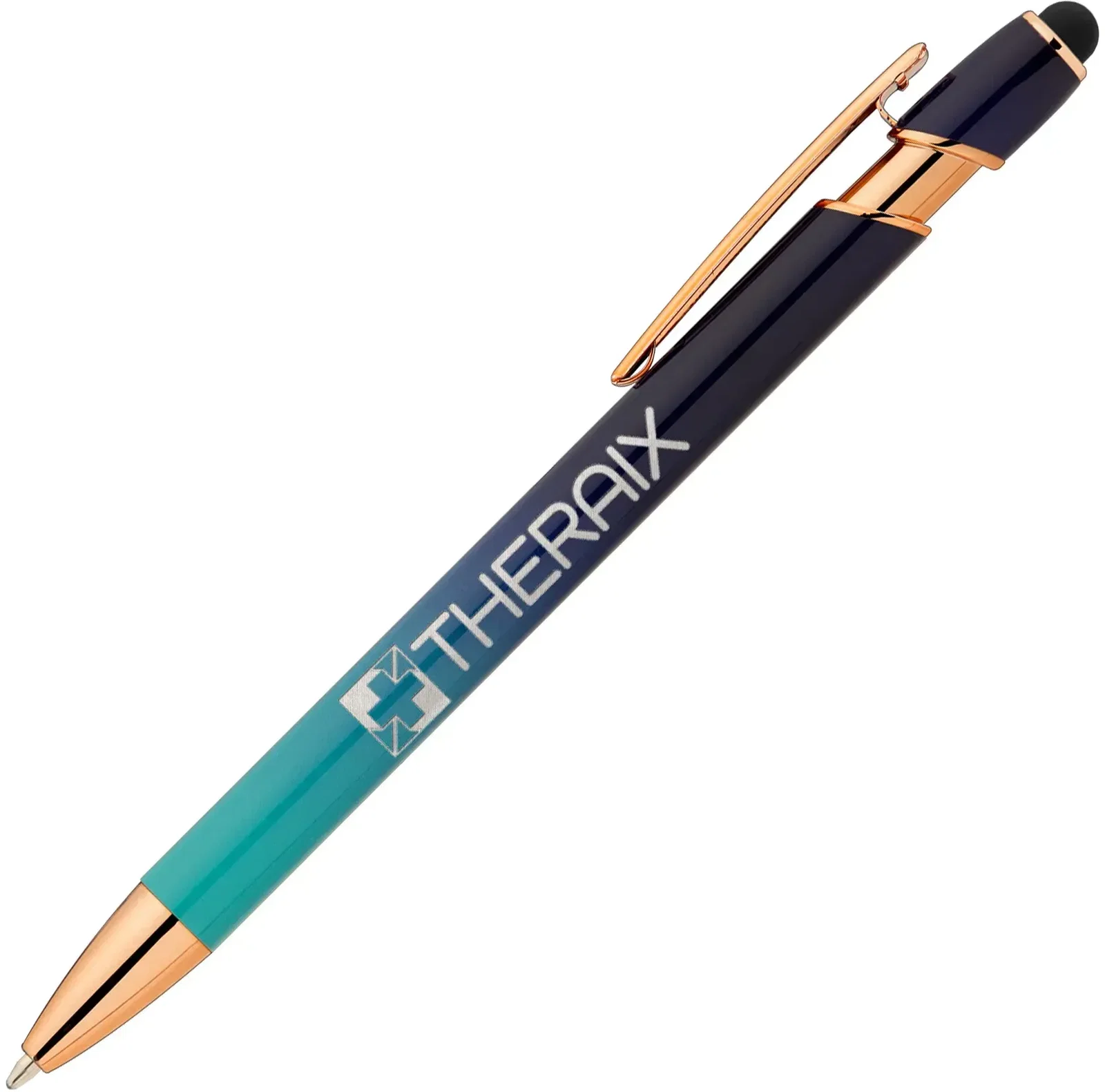 Ellipse Ombre Rose Gold Stylus Pen (Black Ink) — view 4