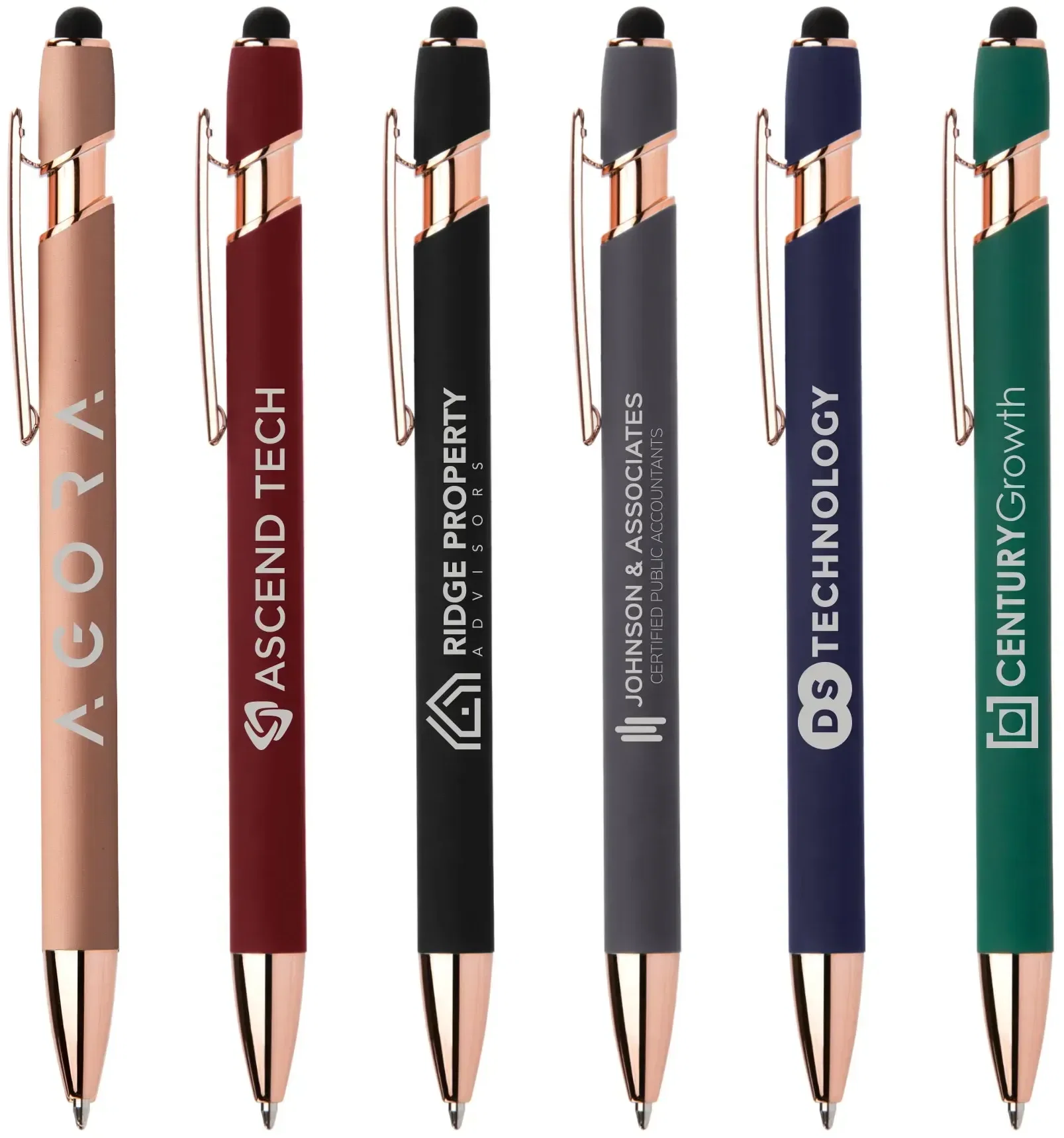 Ellipse Softy Rose Gold Classic Pen w/ Stylus