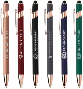 Ellipse Softy Rose Gold Classic Pen w/ Stylus 