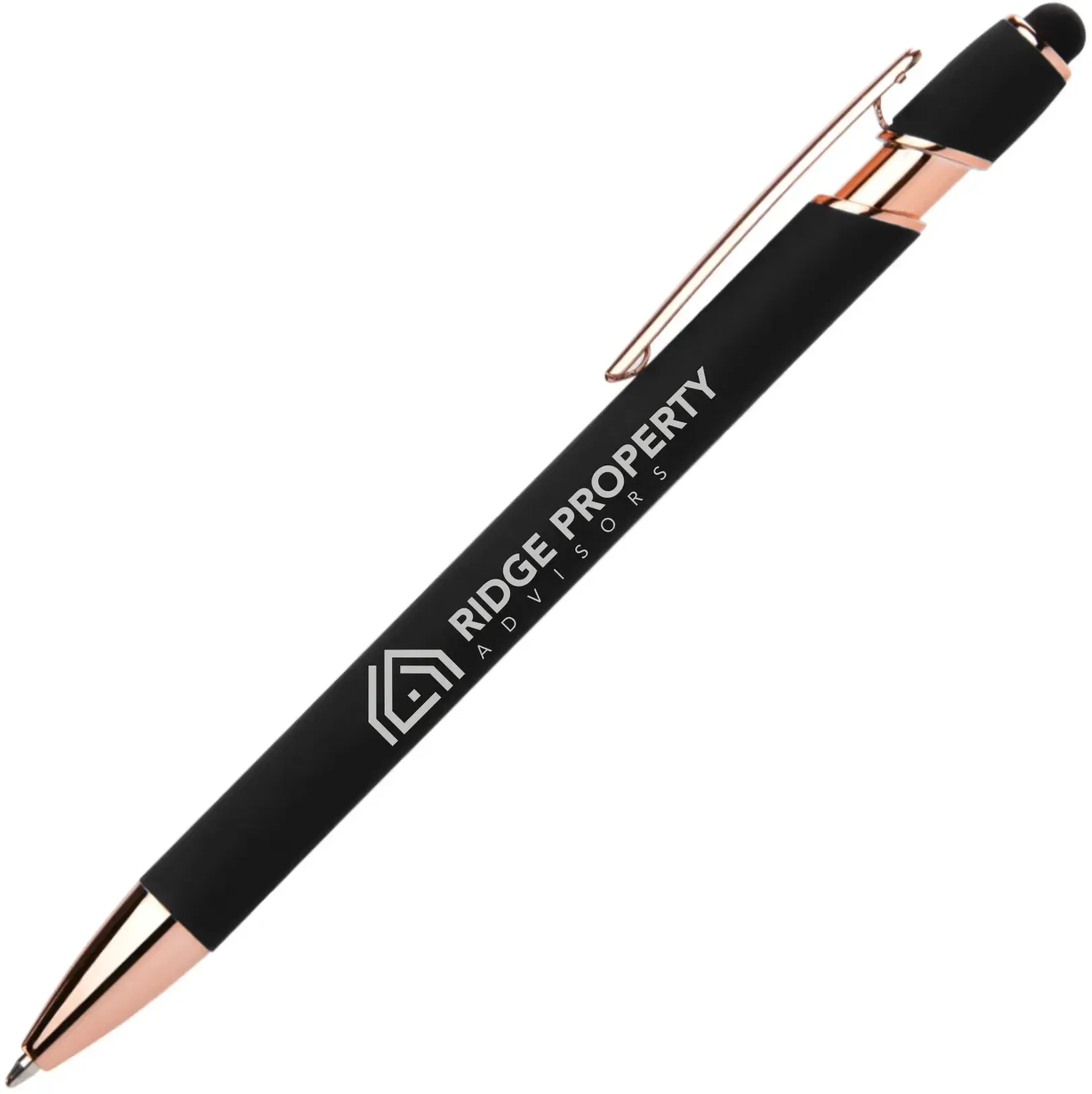 Ellipse Softy Rose Gold Classic Pen w/ Stylus  — view 2