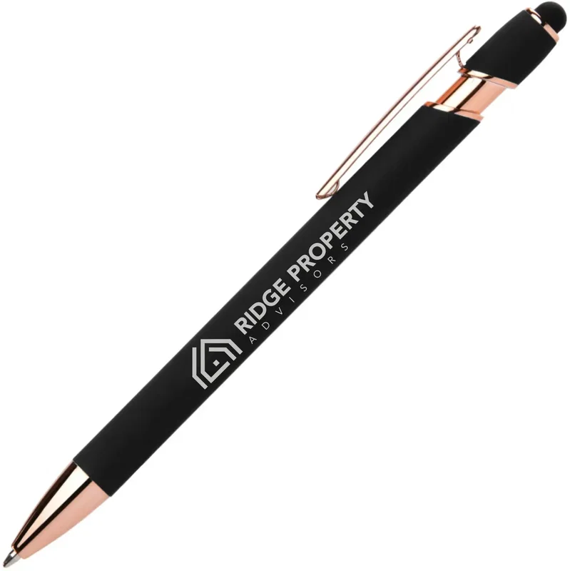 Ellipse Softy Rose Gold Classic Pen w/ Stylus  — view 2