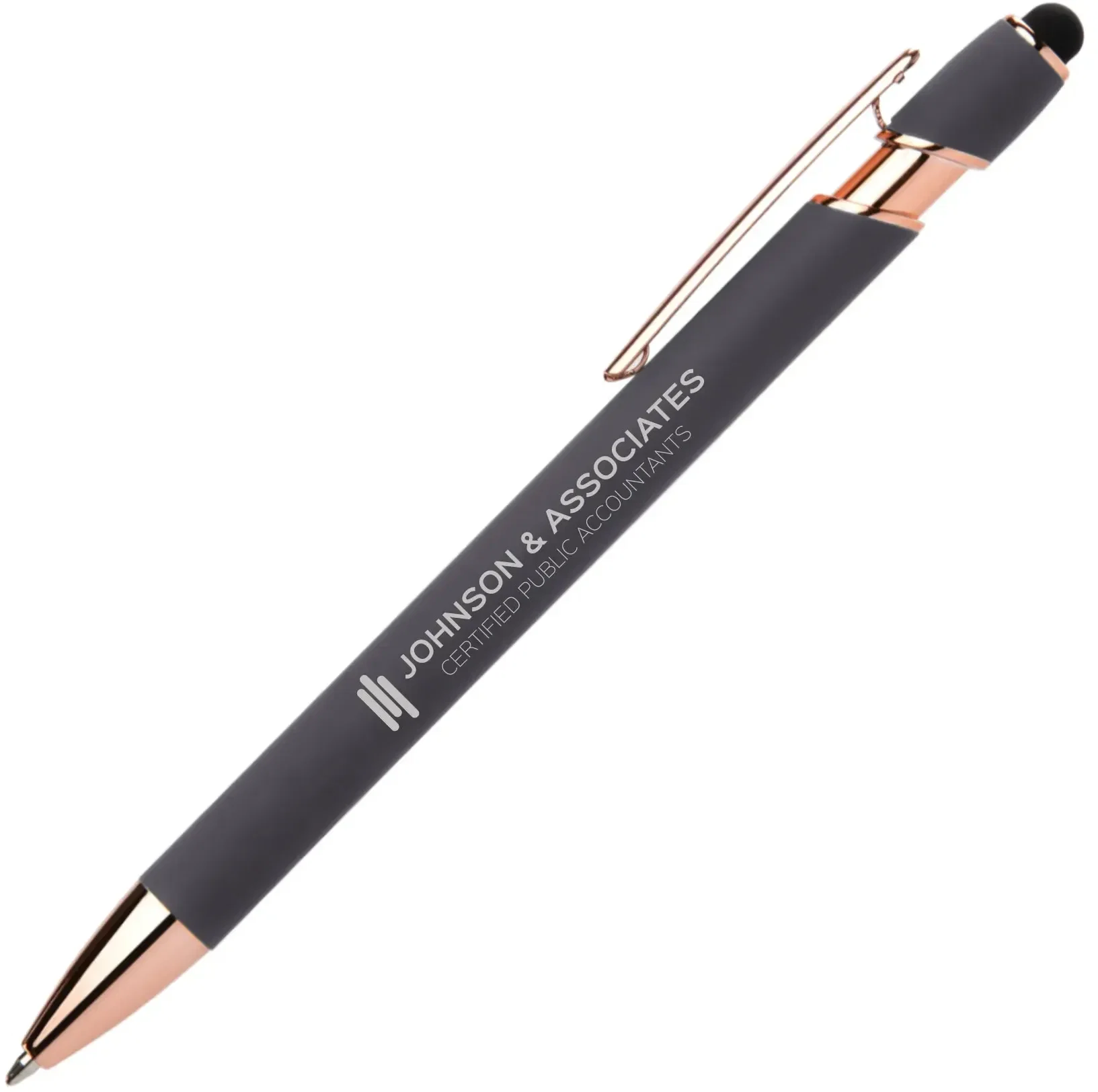 Ellipse Softy Rose Gold Classic Pen w/ Stylus  — view 4