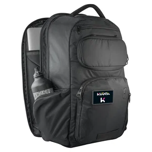 Water-Repellent Canvas Backpack, 16 Pockets, Fits 15 In Laptop
