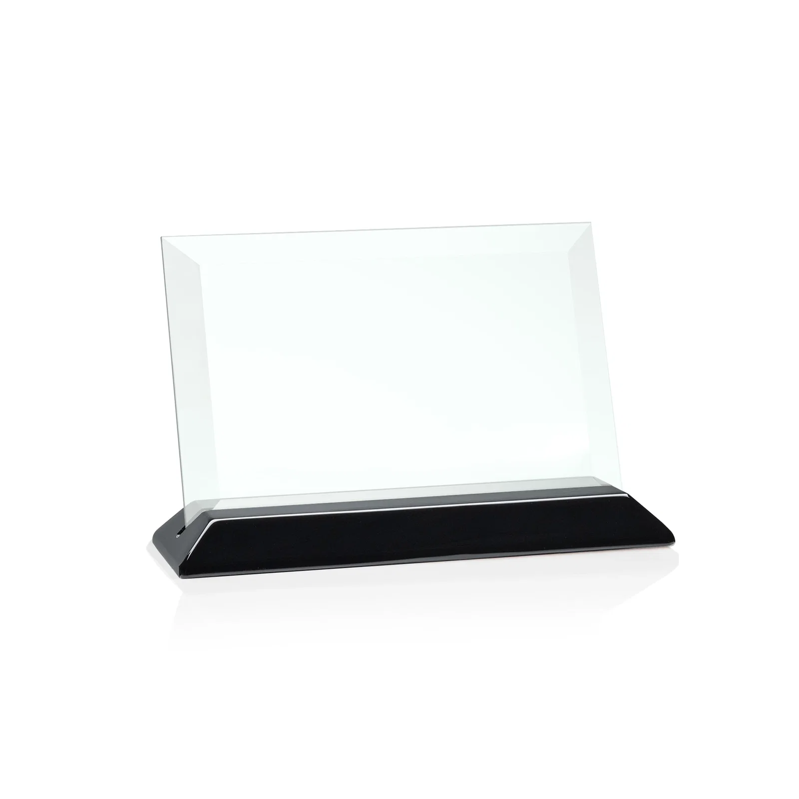 Personalized Jade Glass Horizontal Award With A Choice Of Four Base Materials for safety achievement programs