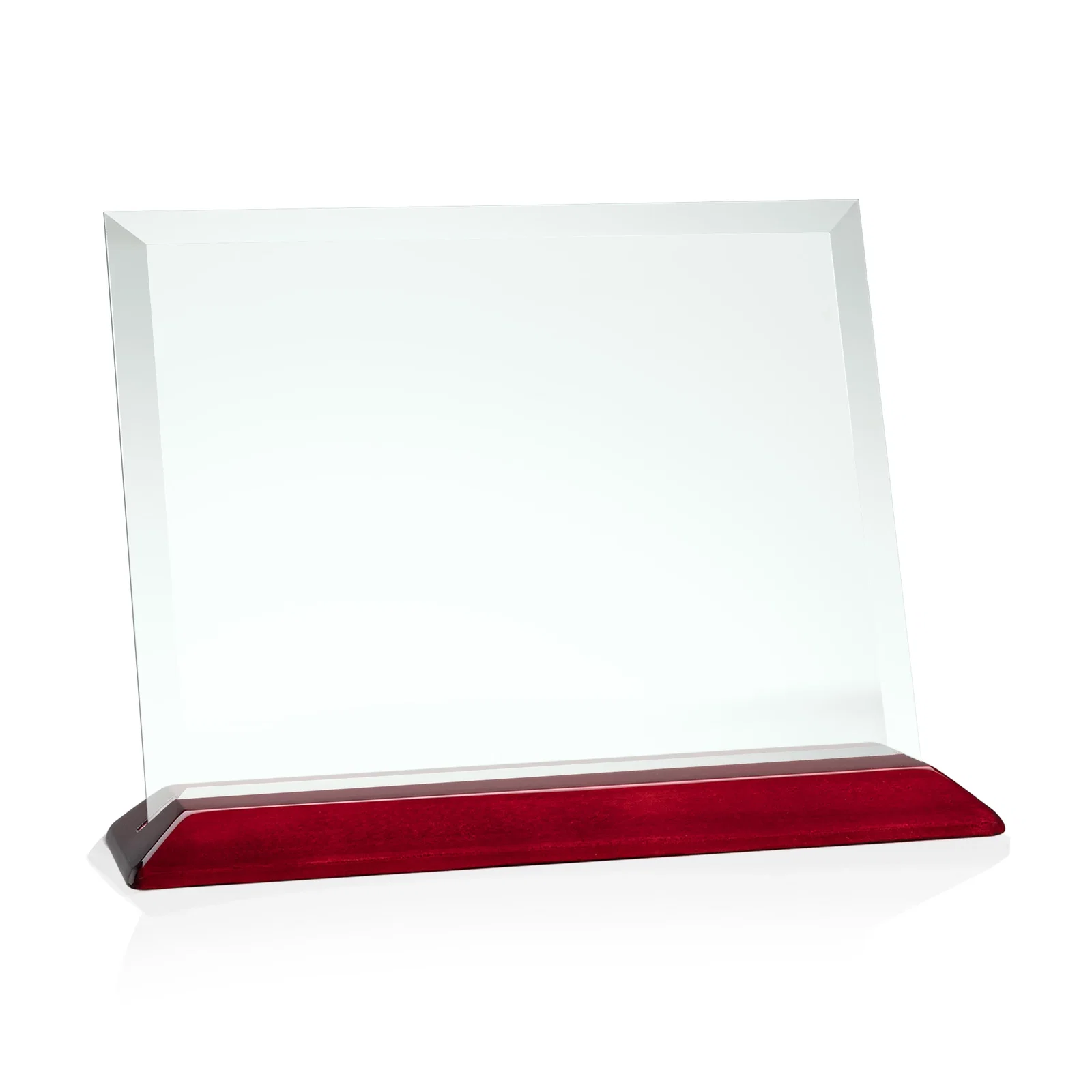 Promotional Jade Glass Horizontal Award With A Choice Of Four Base Materials for sales achievement awards