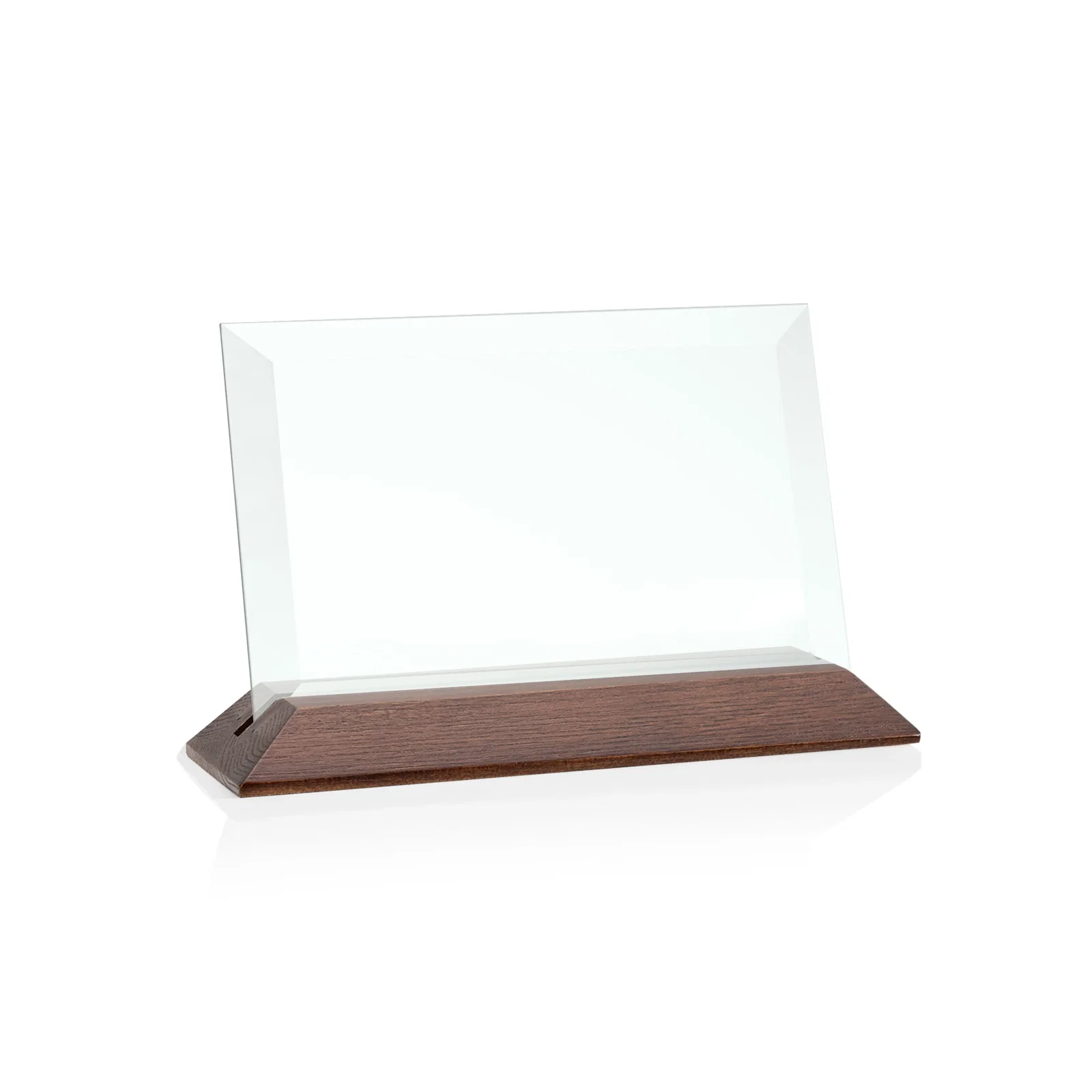 Promotional Jade Glass Horizontal Award With A Choice Of Four Base Materials for safety achievement programs
