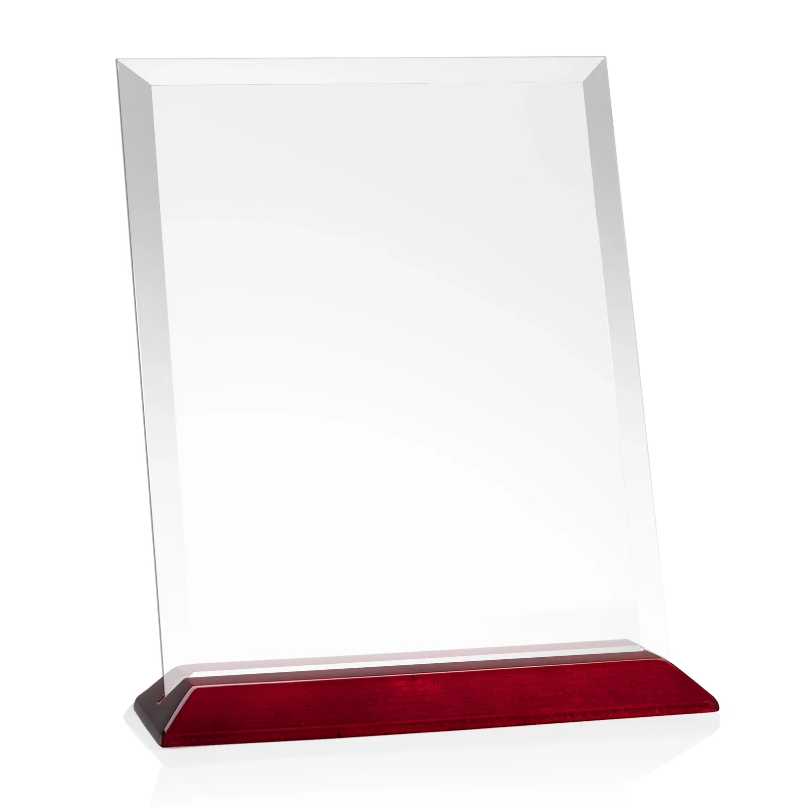 Branded Starfire Crystal Award with Deeply Beveled Edges for graduation ceremonies