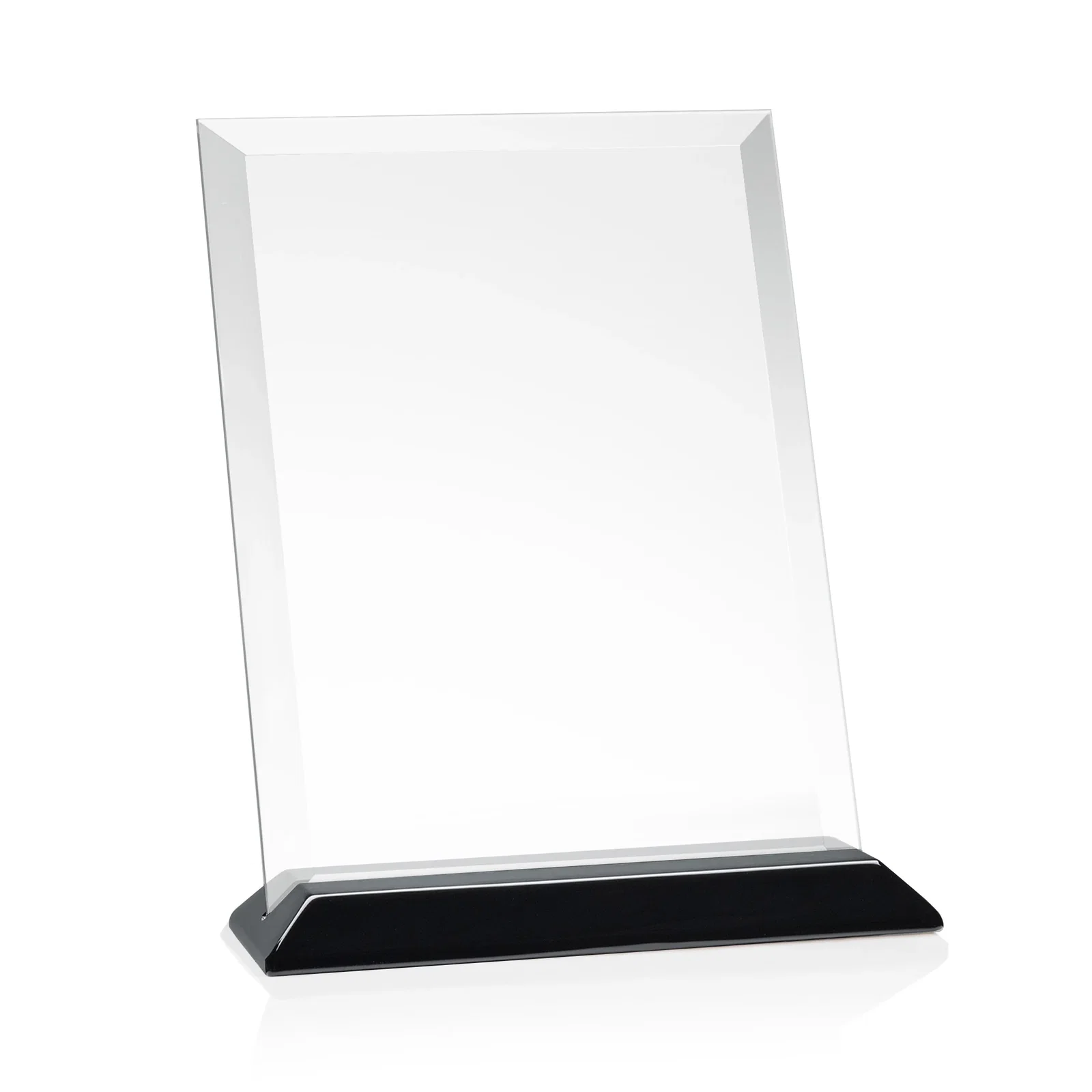 Branded Starfire Crystal Award with Deeply Beveled Edges for dealer and partner awards