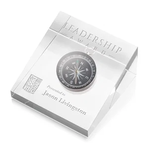 Flat Wedge Acrylic Embedment Award for Medallions
