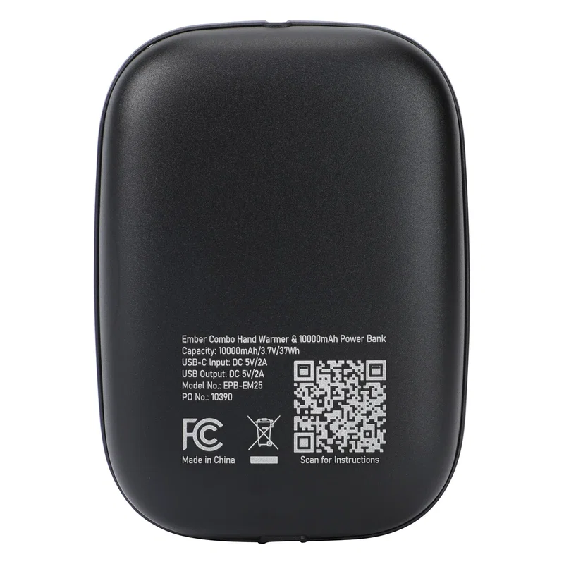 Angled view of the Ember Power Bank showing the charging cable