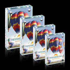Starfire Crystal Bolted Double-Panel Award with Full-Color Print