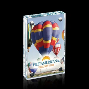 Starfire Crystal Bolted Double-Panel Award with Full-Color Print
